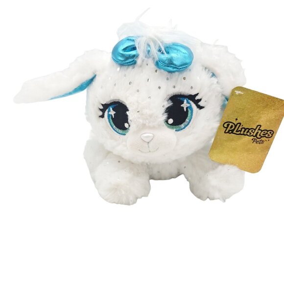NEW Gund P.Lushes Pets Bianca Blings White Stuffed Dog‎ Plush 6" Tall Stuffed - Picture 1 of 7